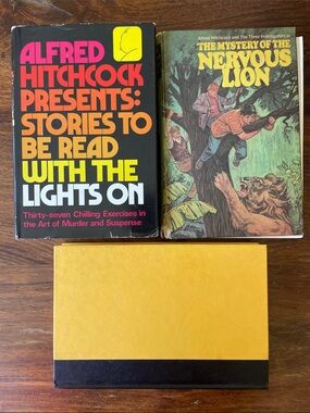 3 Alfred Hitchcock Vintage Hardcover Books Mixed Lot